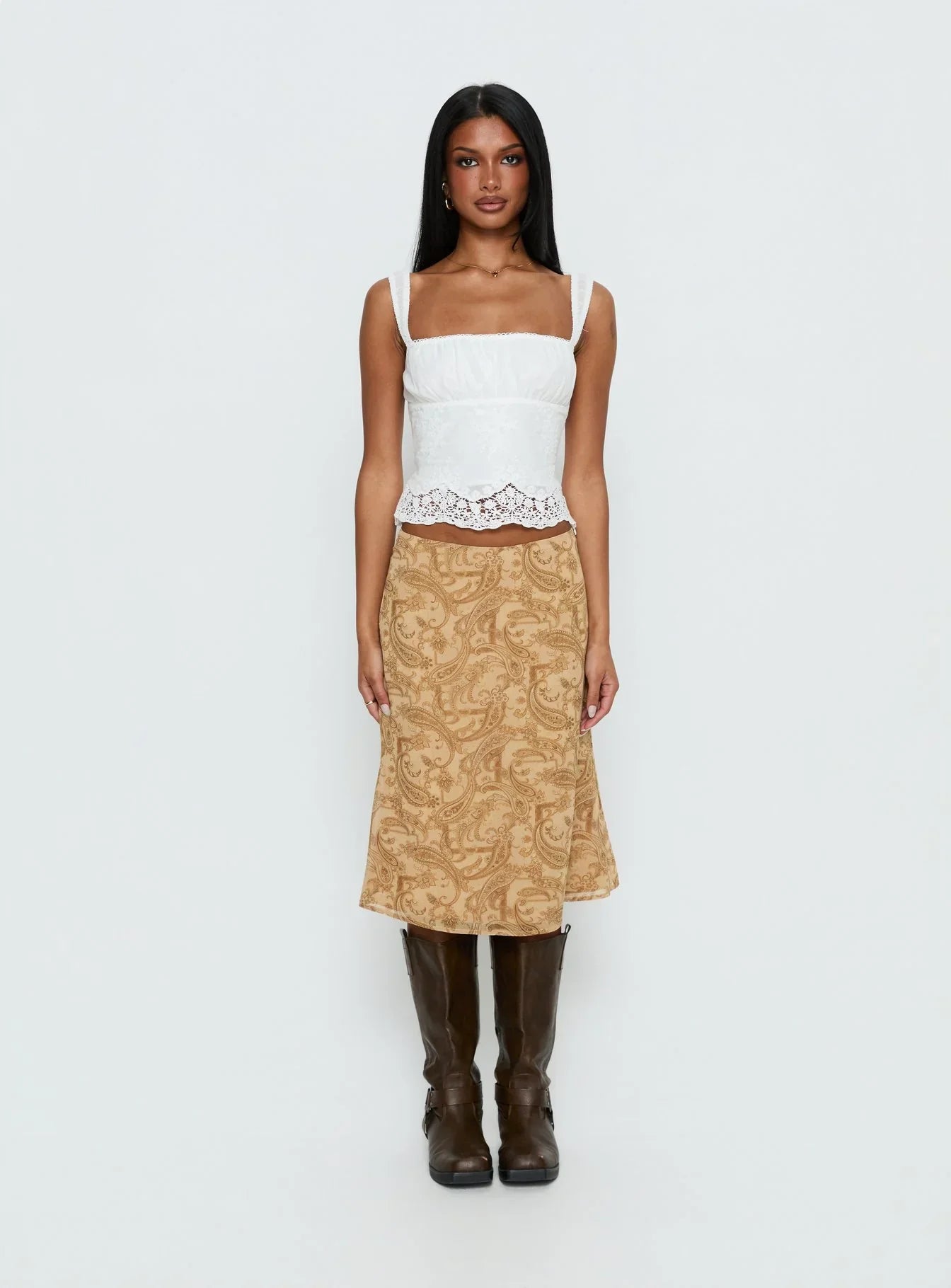 Moses Midi Skirt Paisley