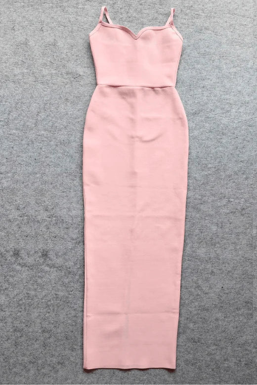 Blanche Bandage Maxi Dress Dusty Pink Sale