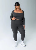 Unstoppable Activewear 7 8 Leggings Grey Curve