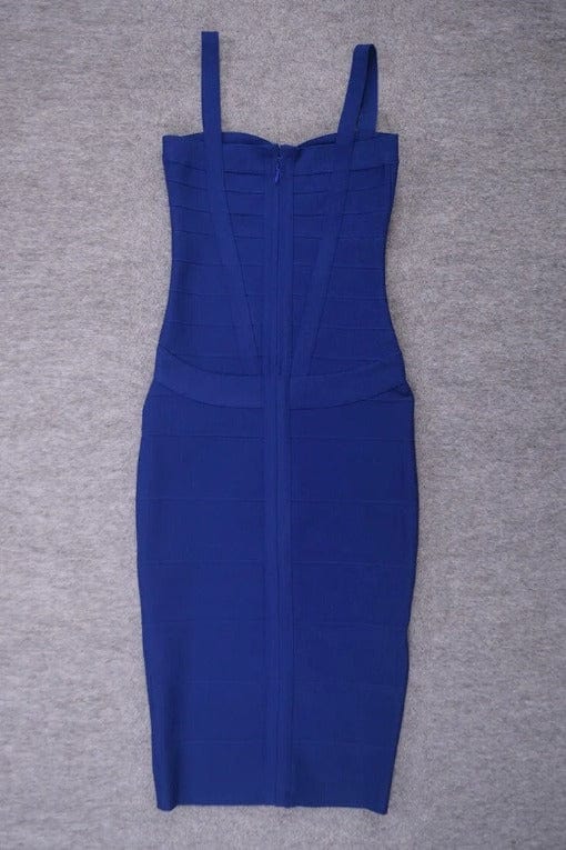 Heidi Bandage Midi Dress Navy Blue