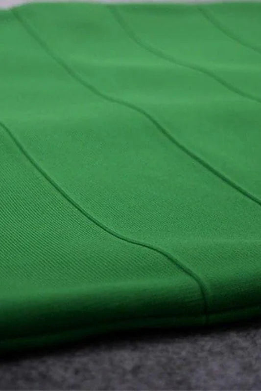 Heidi Bandage Midi Dress Emerald Green Sale