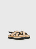 Odi Sandals Tan Black