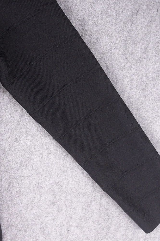Pamela Long Sleeve Bandage Mini Dress Classic Black Sale