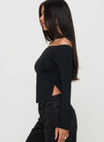 Maestro Off The Shoulder Top Black