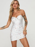 Snowbird Mini Dress White Floral