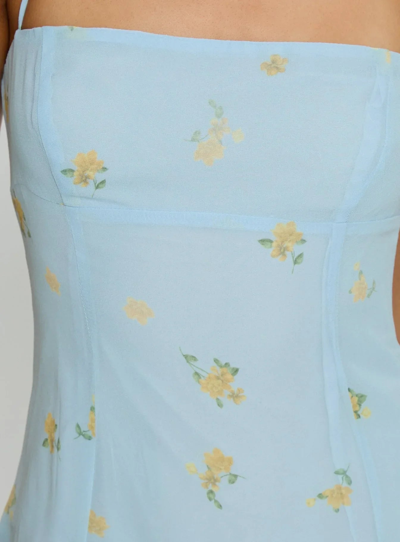 Delamere Mini Dress Pastel Blue Floral