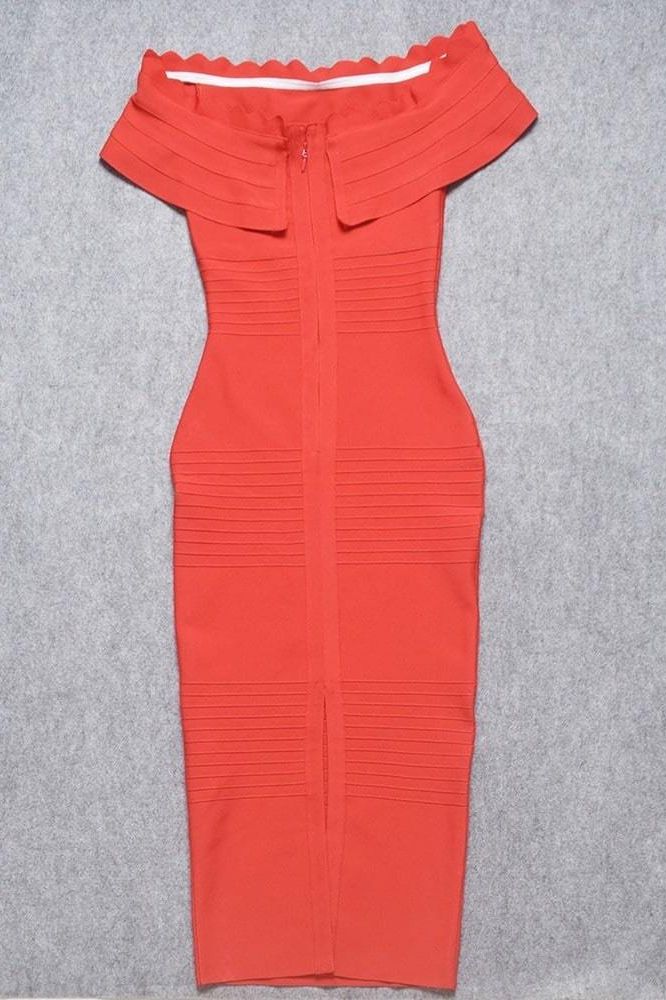 Billie Bandage Midi Dress Lipstick Red
