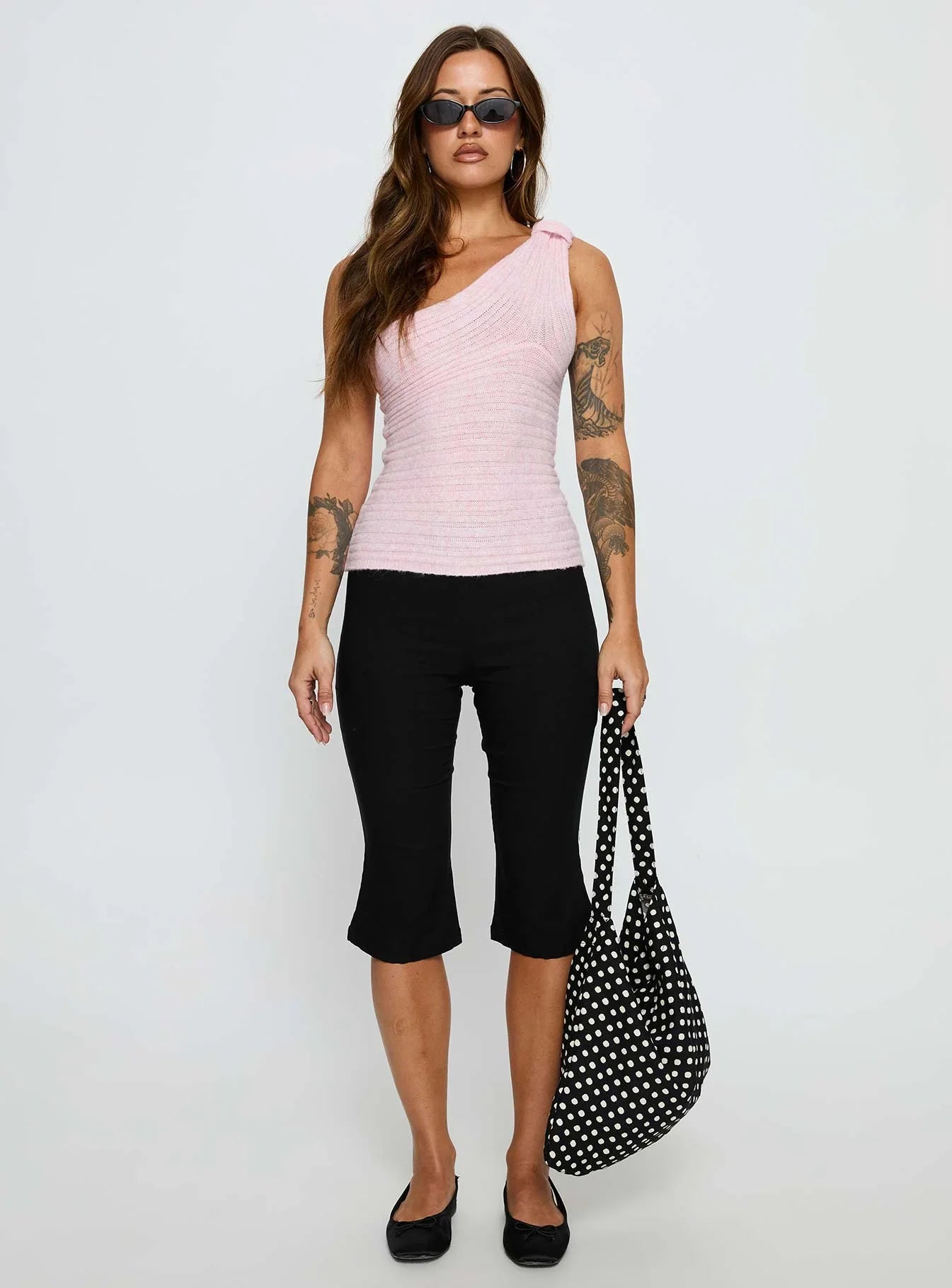Cornella One Shoulder Top Pink