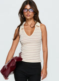 Celeah Collared Top Stripe
