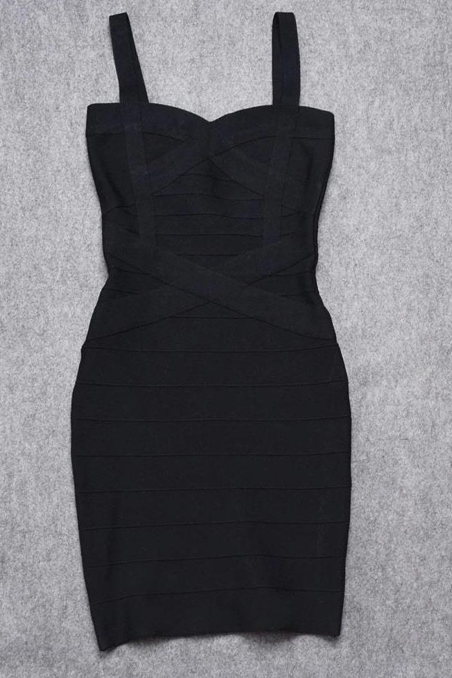 Heidi Bandage Mini Dress Classic Black Sale