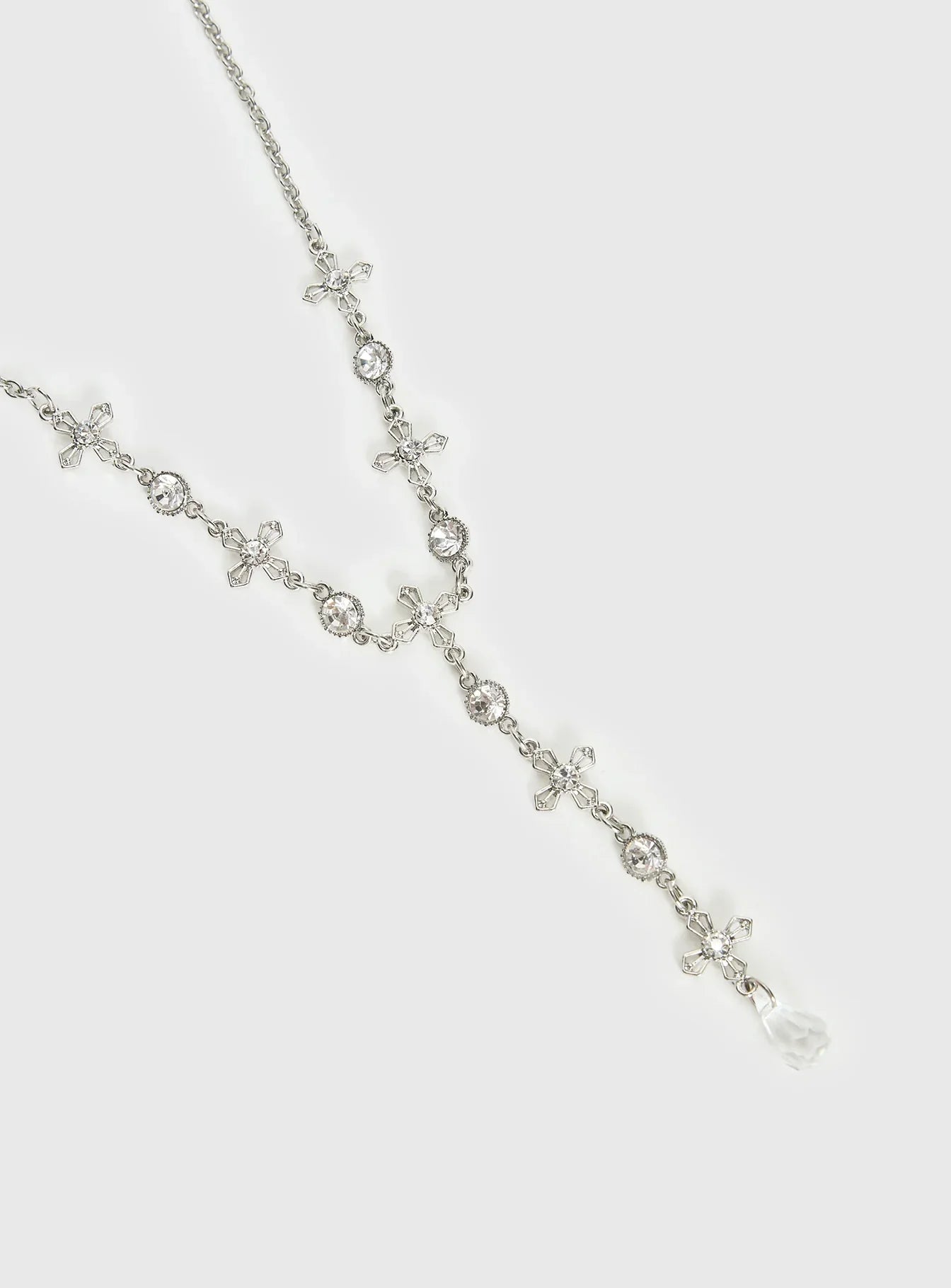 Ellasyn Y Necklace Silver