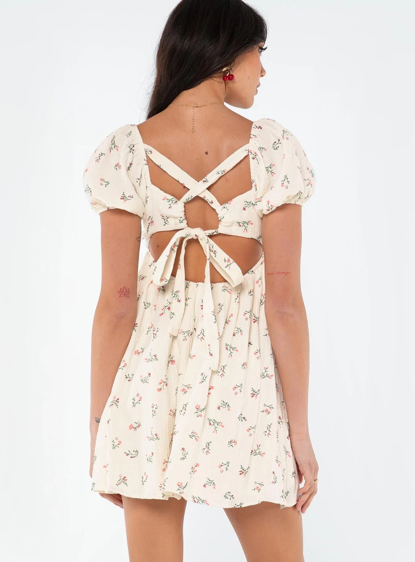 Lets Dance Mini Dress White Floral