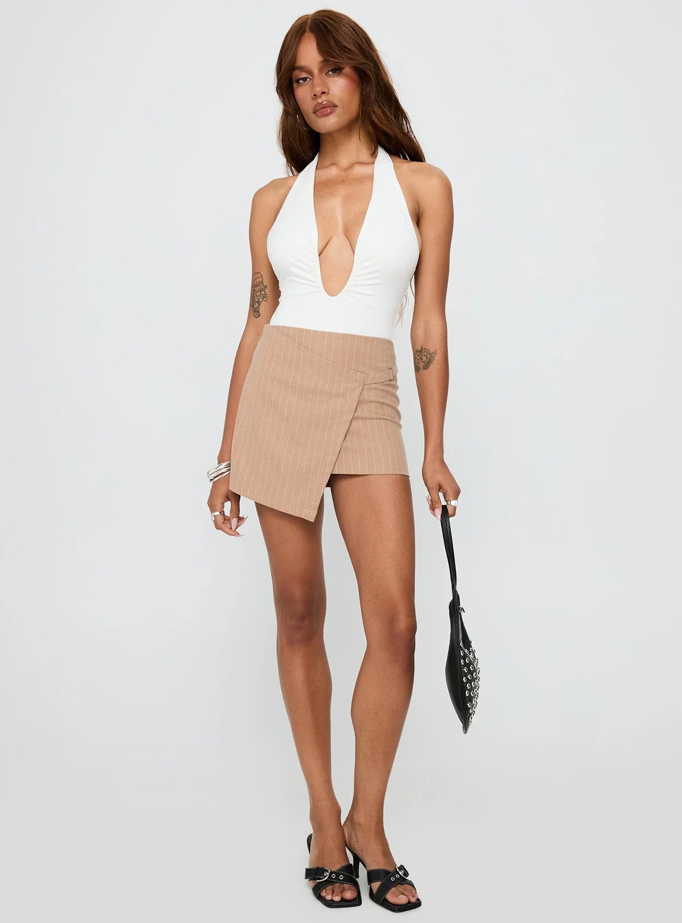 Strangers Mini Skirt Beige