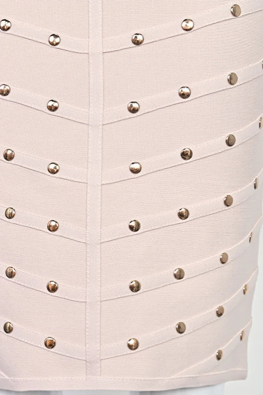Rosa Long Sleeve Bodycon Dress Cream