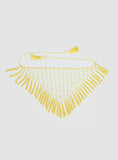 Lynnsey Beaded Tassel Wrap Belt Butter