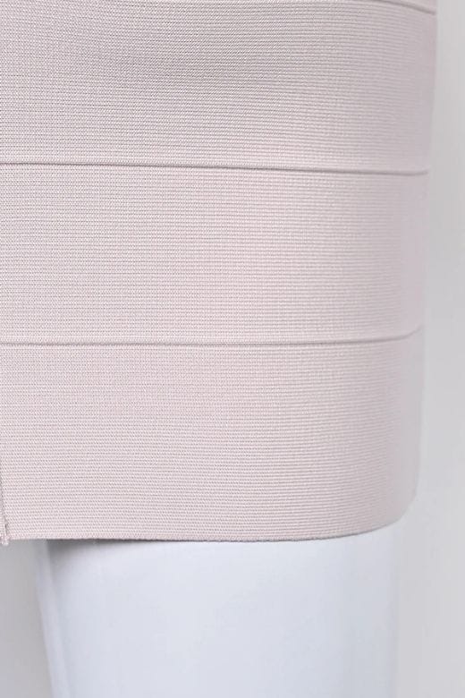 Lisa Long Sleeve Bandage Mini Dress Cream