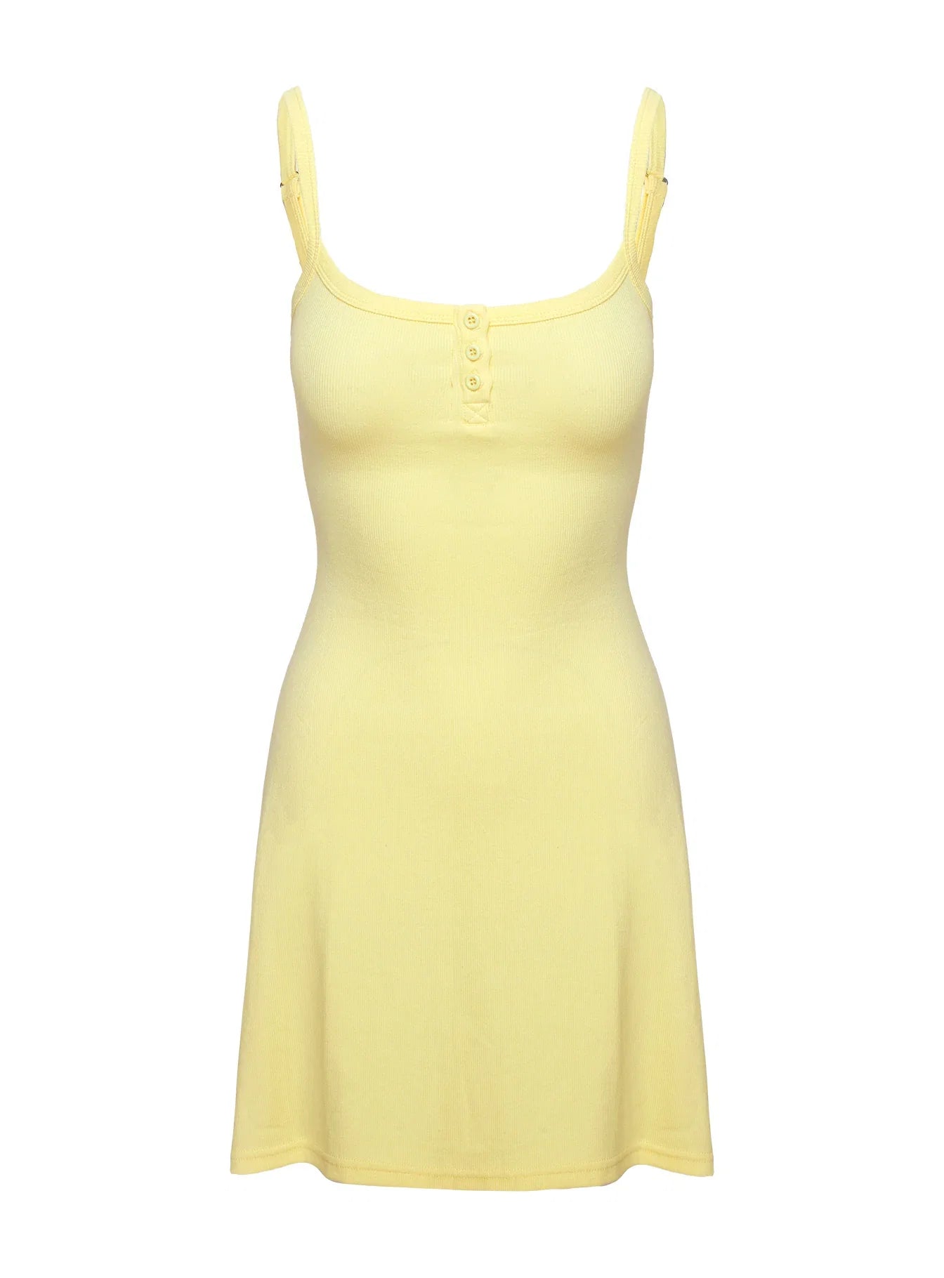 Baseline Rib Mini Dress Yellow