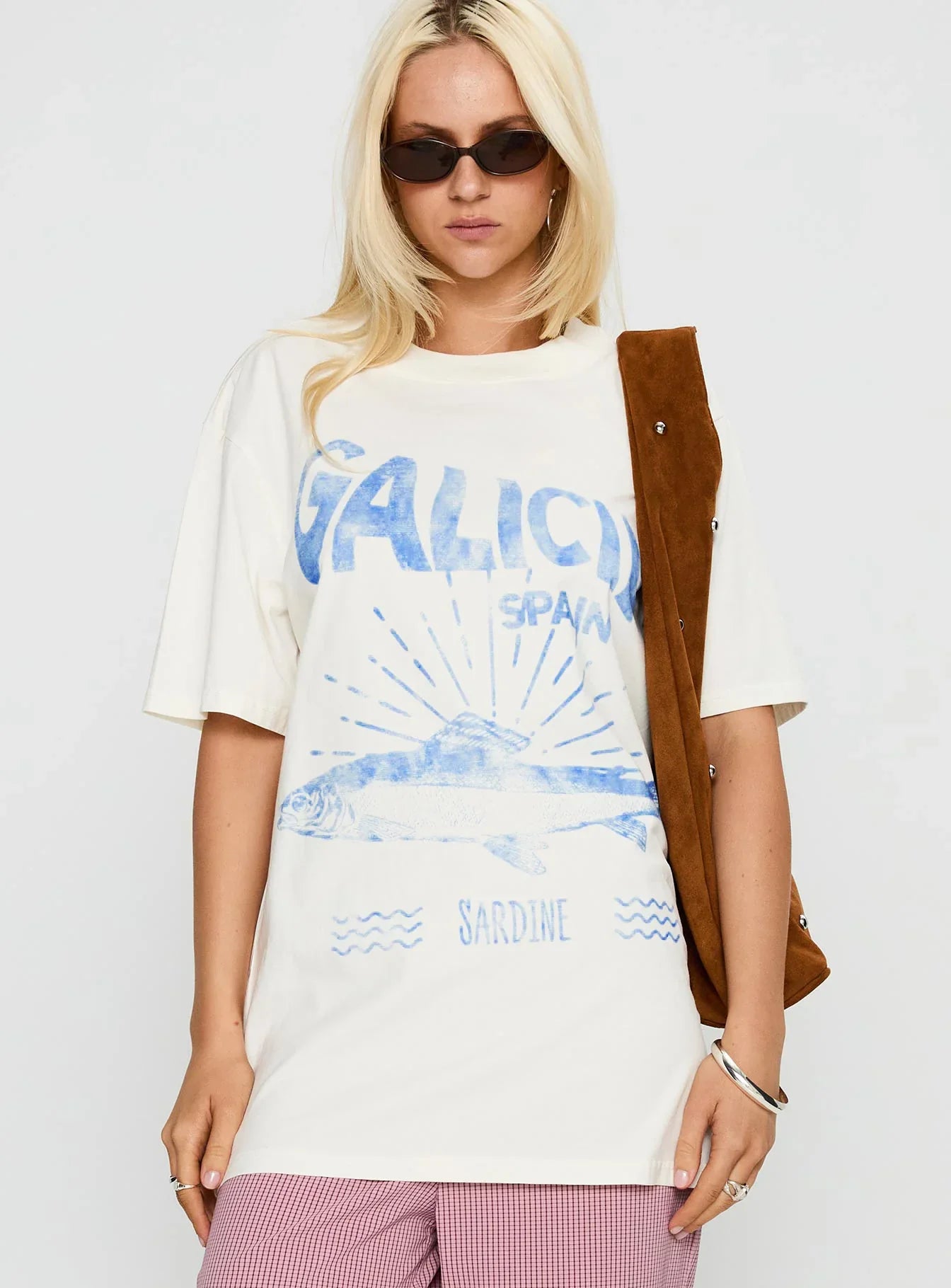 Galicia Spain Graphic Tee White Blue