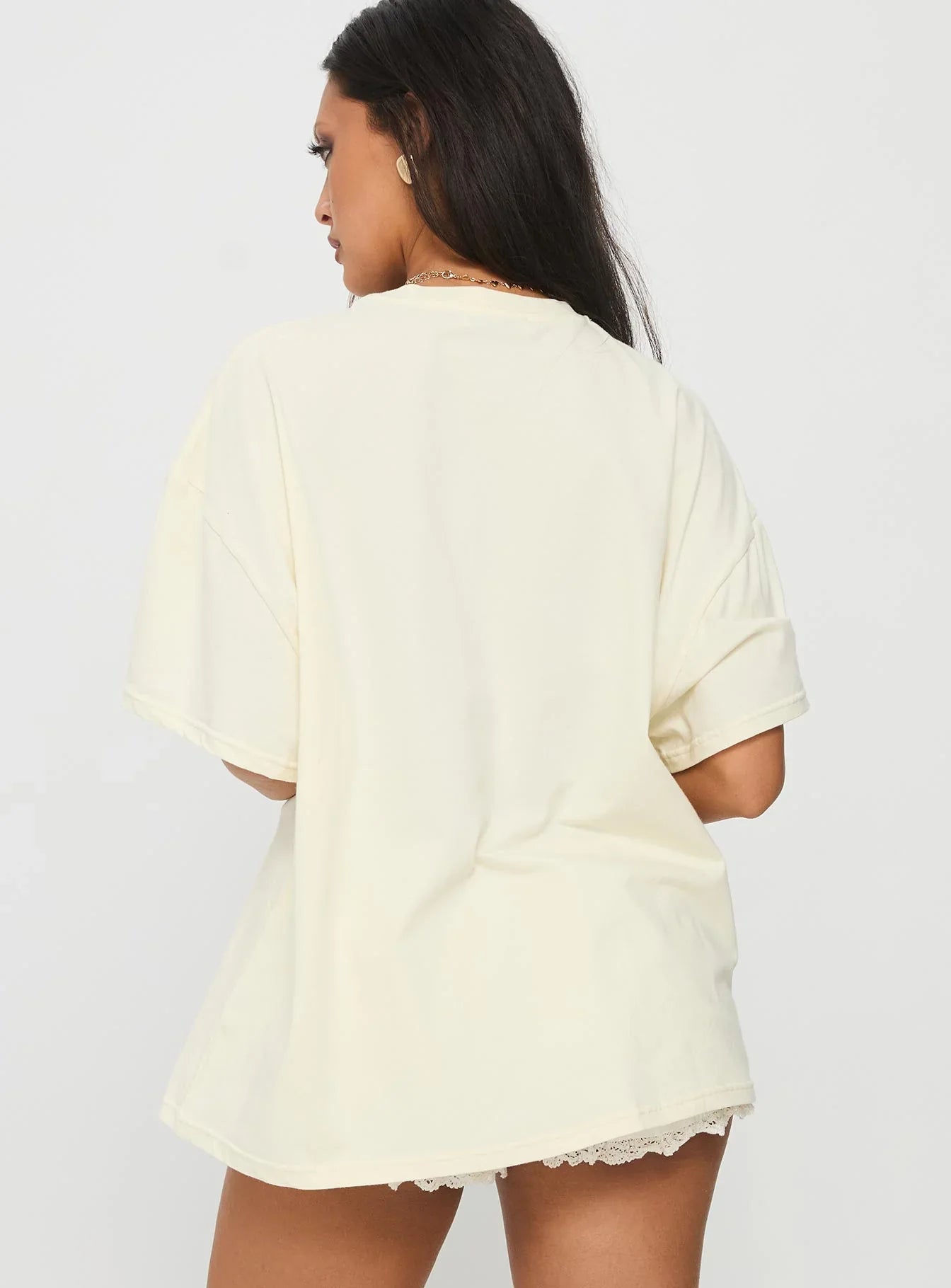 Farmers Pick Oversized Graphic Top Cream