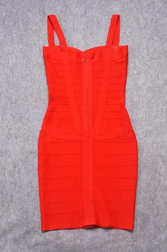 Heidi Bandage Mini Dress Lipstick Red Sale