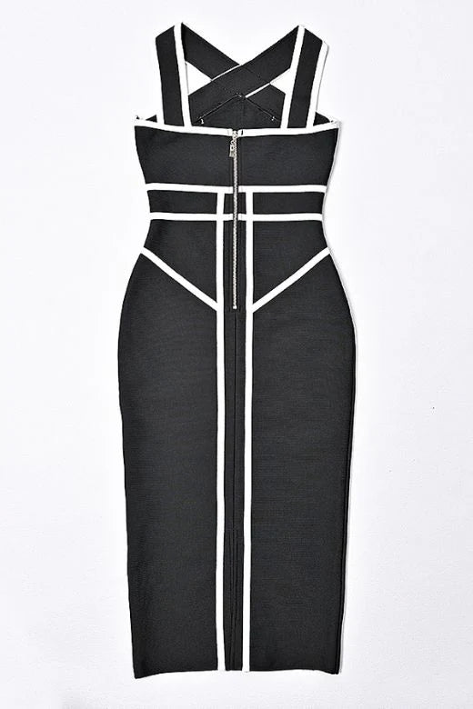 Suki Bandage Midi Dress Classic Black