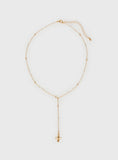 Leonidas Lariat Necklace Gold