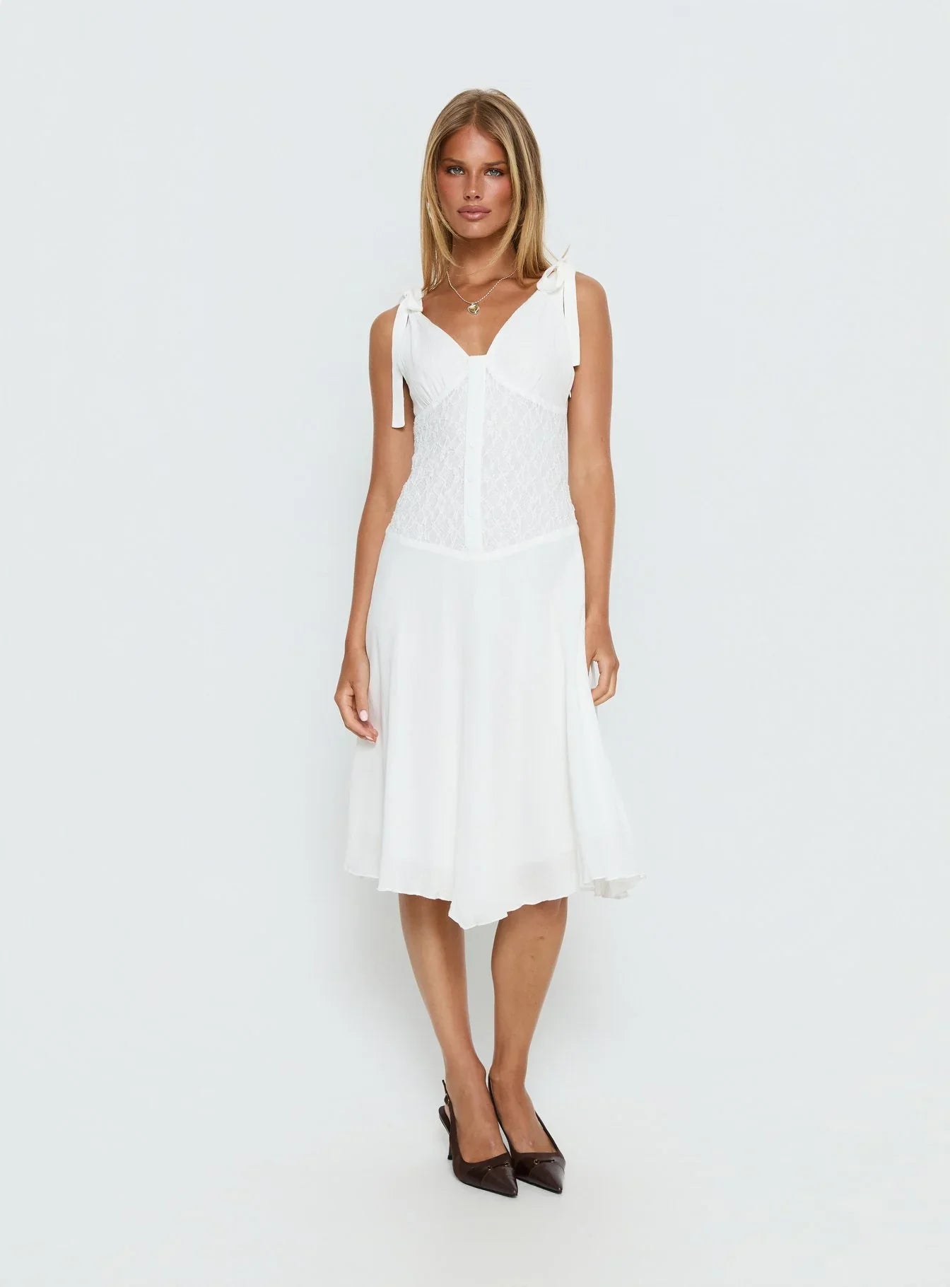 Danira Midi Dress White