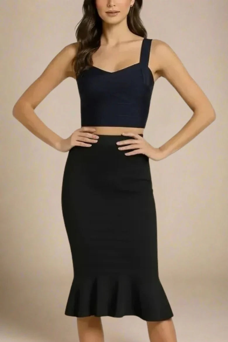 Jay Bandage Crop Top Classic Black