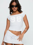 98 Baby Off the Shoulder Top Grey Marle