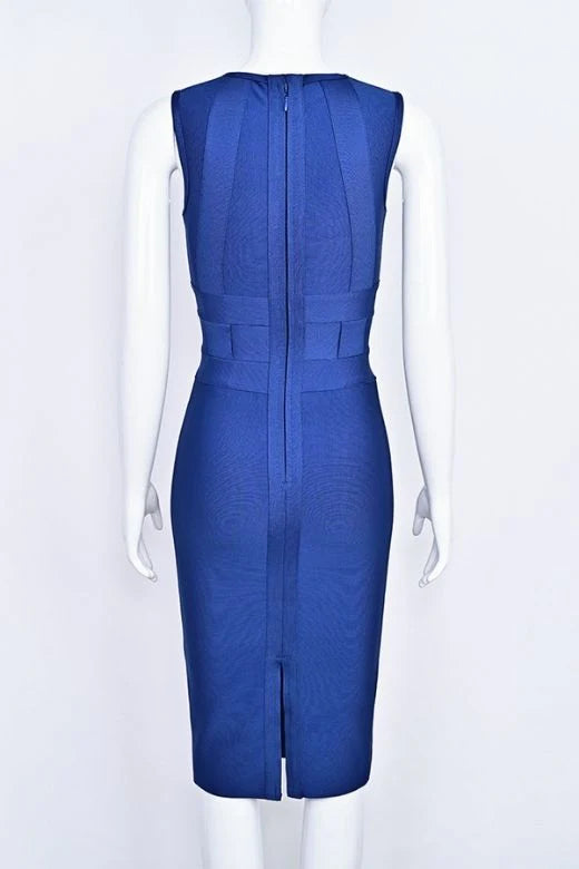 Aurora Bandage Dress Navy Blue