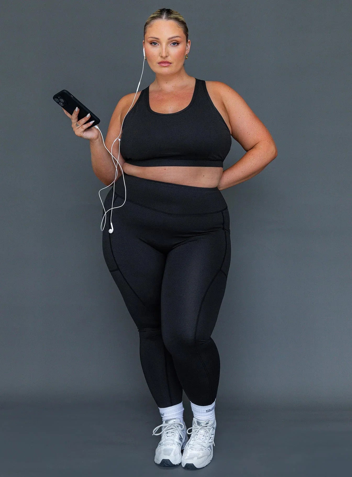 Unstoppable Activewear 7 8 Leggings Black Curve