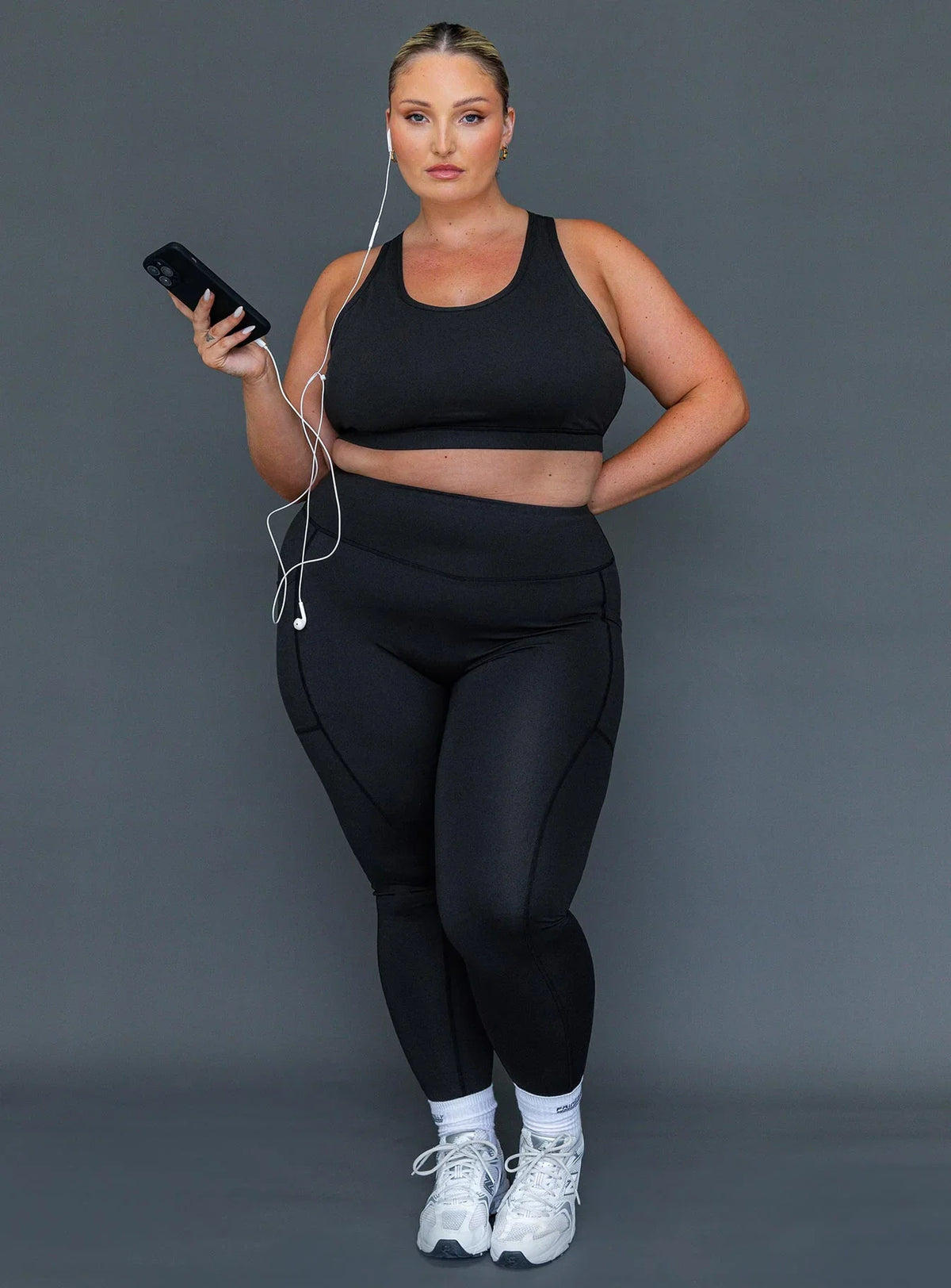Unstoppable Activewear 7 8 Leggings Black Curve