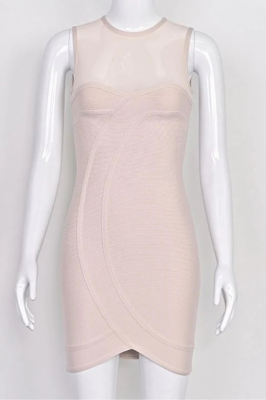Aspen Bodycon Mini Dress Nude