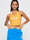 UCLA Tailgate Halter Top Gold
