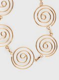 Hoston Spiral Chain Belt Gold