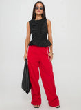 Sweet As Sugar Bow Pants Red Pink