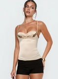 Myrah Layered Sequin Top Cream