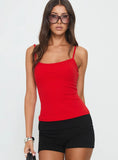 Baseline Longline Tank Top Red