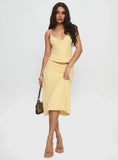 Zylen Cami Set Yellow