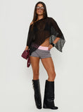 Nelida Sheer Poncho Black