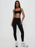 Finish Line Active Cross Back Top Black