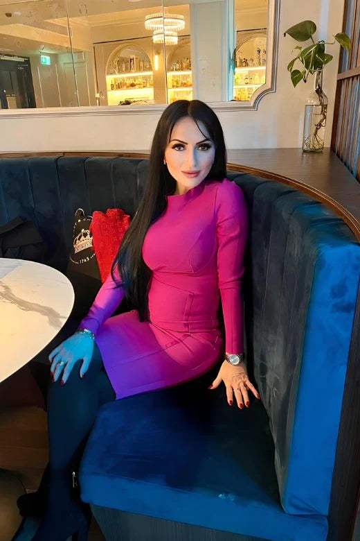 Dee Long Sleeve Bandage Dress Red Wine