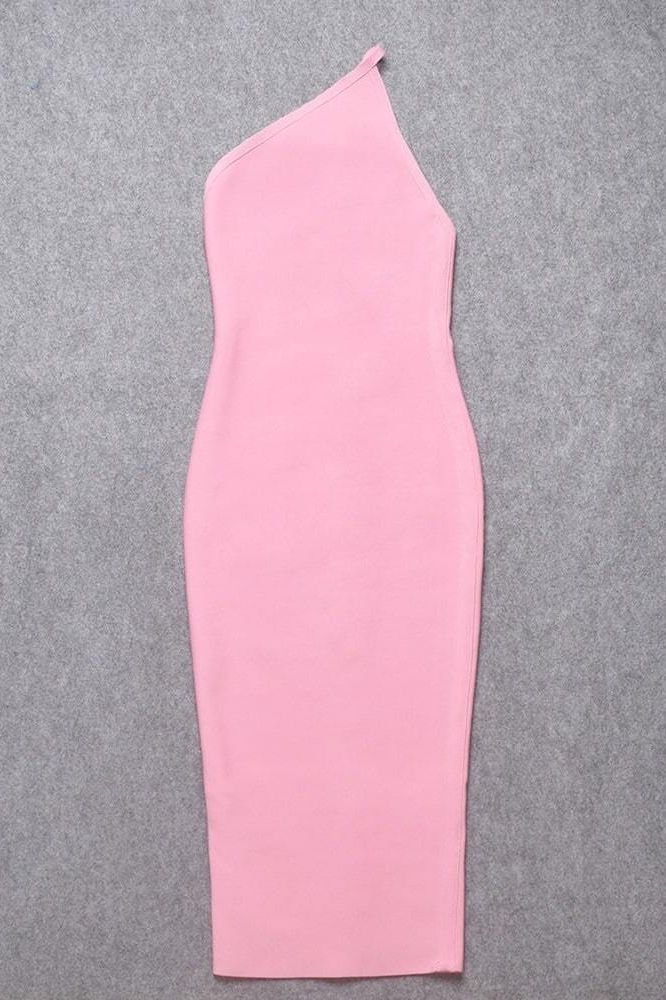 Joi Bodycon Midi Dress Dusty Pink
