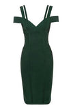 Sia Bandage Dress Emerald Green Sale