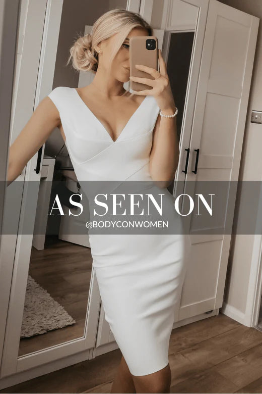 Ash Bandage Dress White Pearl