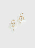 Elizabette Shell Earrings White