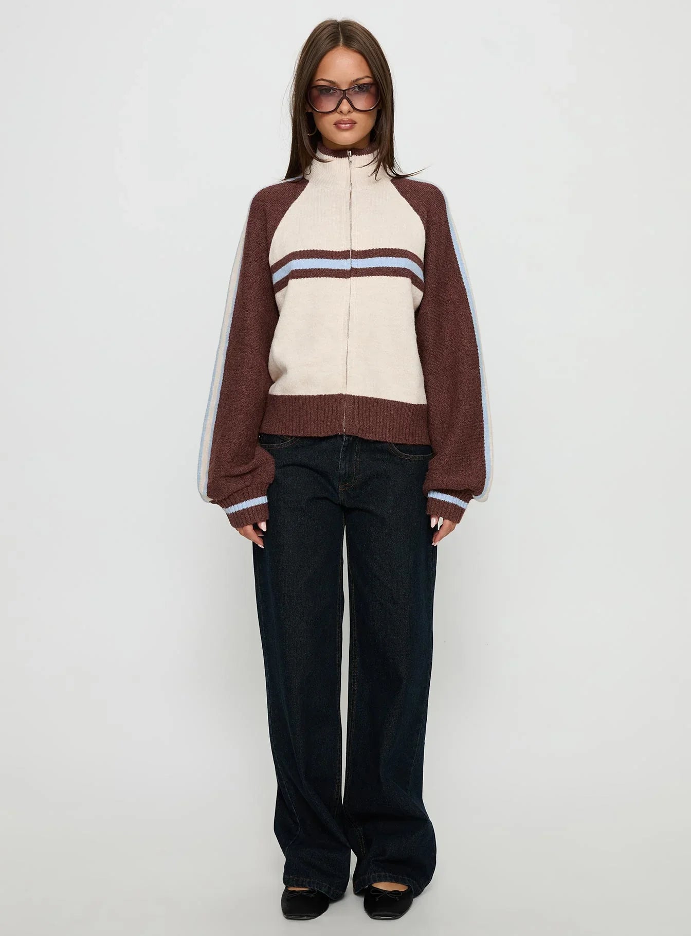 Korinne Low Rise Baggy Jeans Indigo