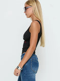 Don't Be Jealous Graphic Tank Top Black