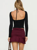 Celebrations Mini Skirt Wine