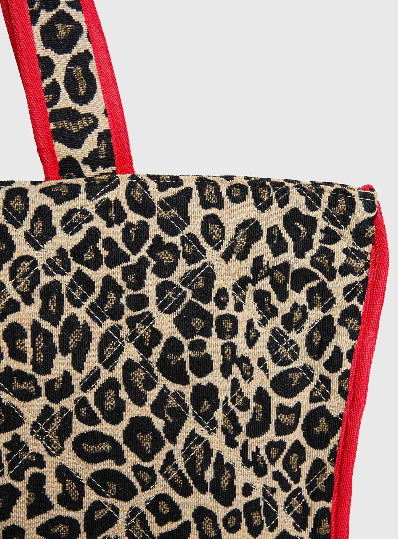 Jovie Tote Bag Leopard Red